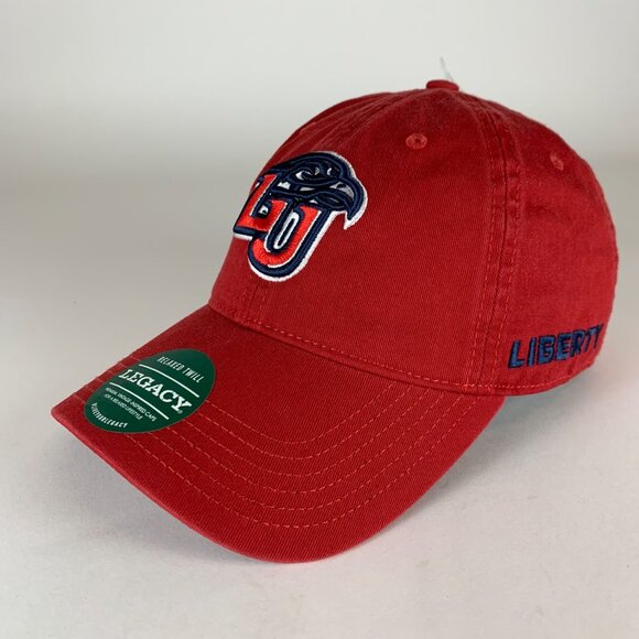 Liberty Flames NCAA Red Legacy Relaxed Fit Strapback Adjustable Hat New - Picture 1 of 5